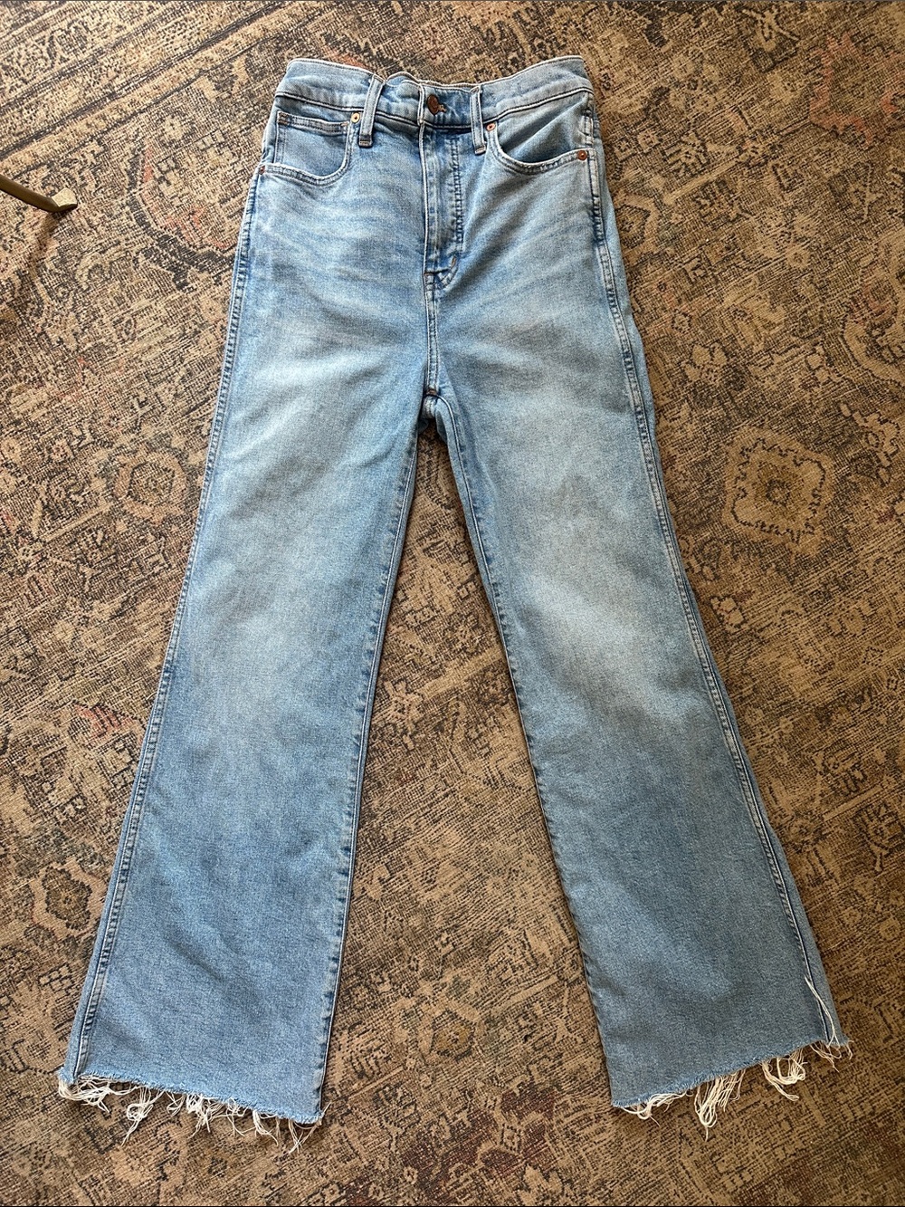 Madewell 11” High Rise flare jeans size 25 Caine wash